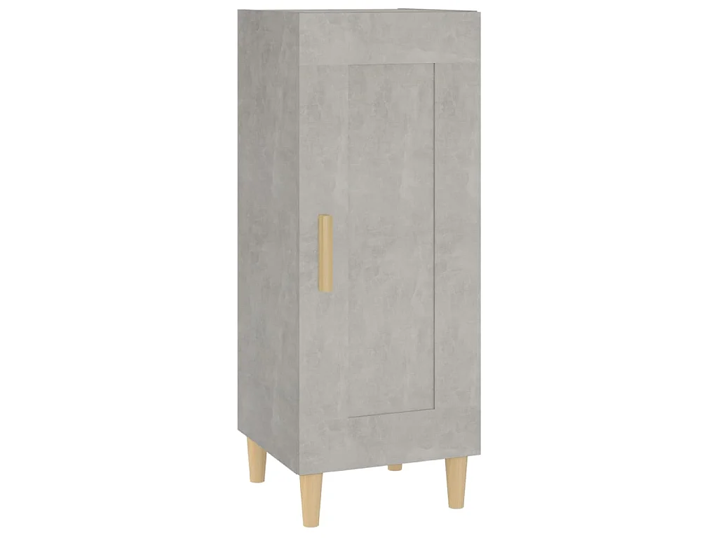 Dressoir 34,5x34x90 cm bewerkt hout betongrijs