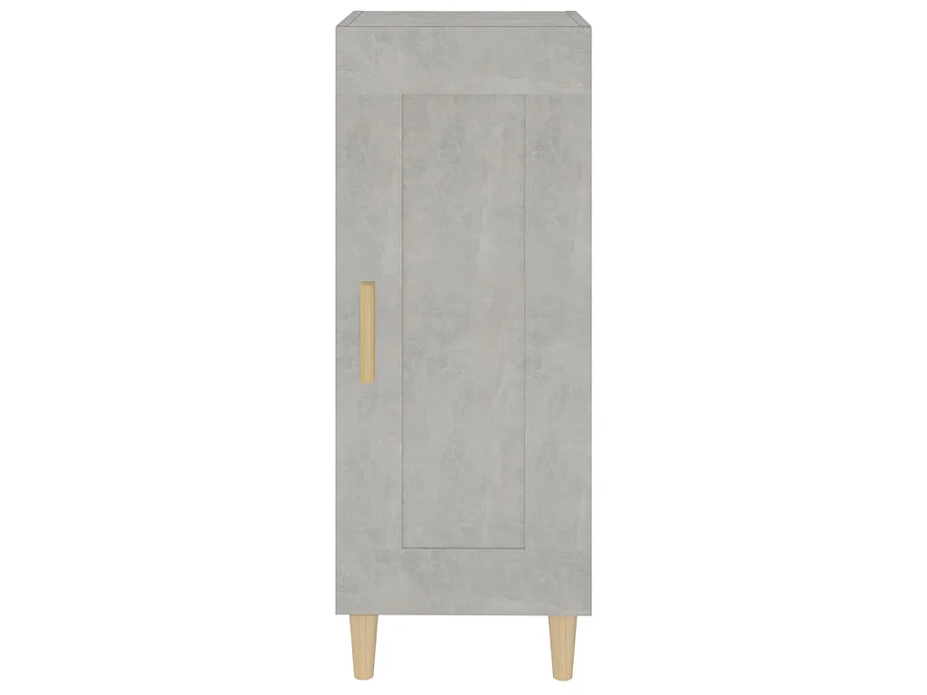 Dressoir 34,5x34x90 cm bewerkt hout betongrijs