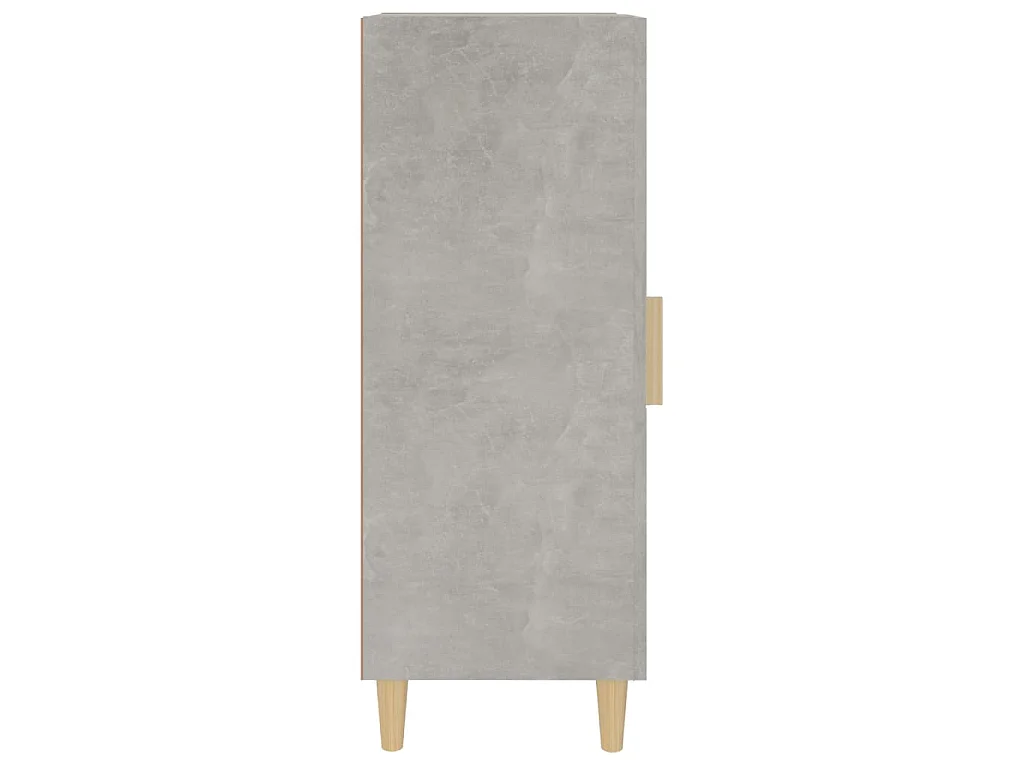 Dressoir 34,5x34x90 cm bewerkt hout betongrijs