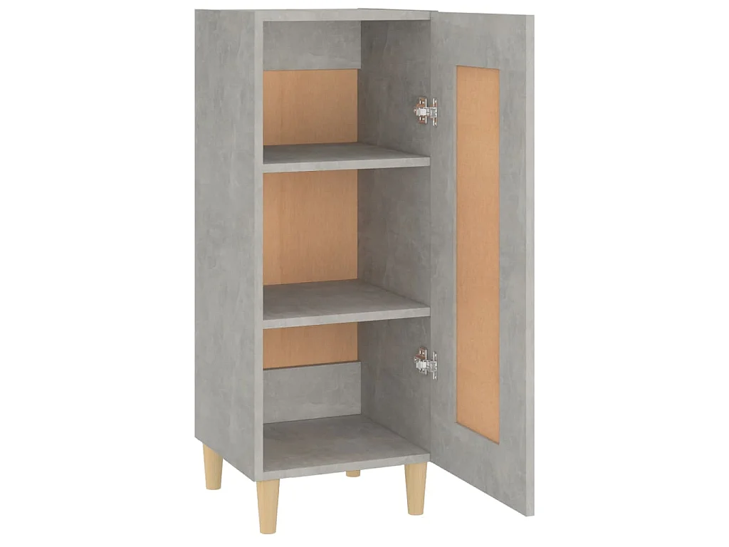 Dressoir 34,5x34x90 cm bewerkt hout betongrijs