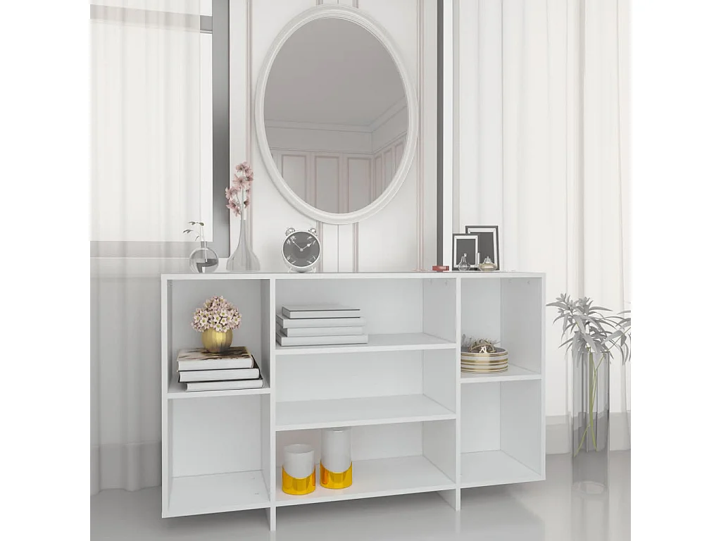 Sideboard Weiß 120x30x75 cm Holzwerkstoff