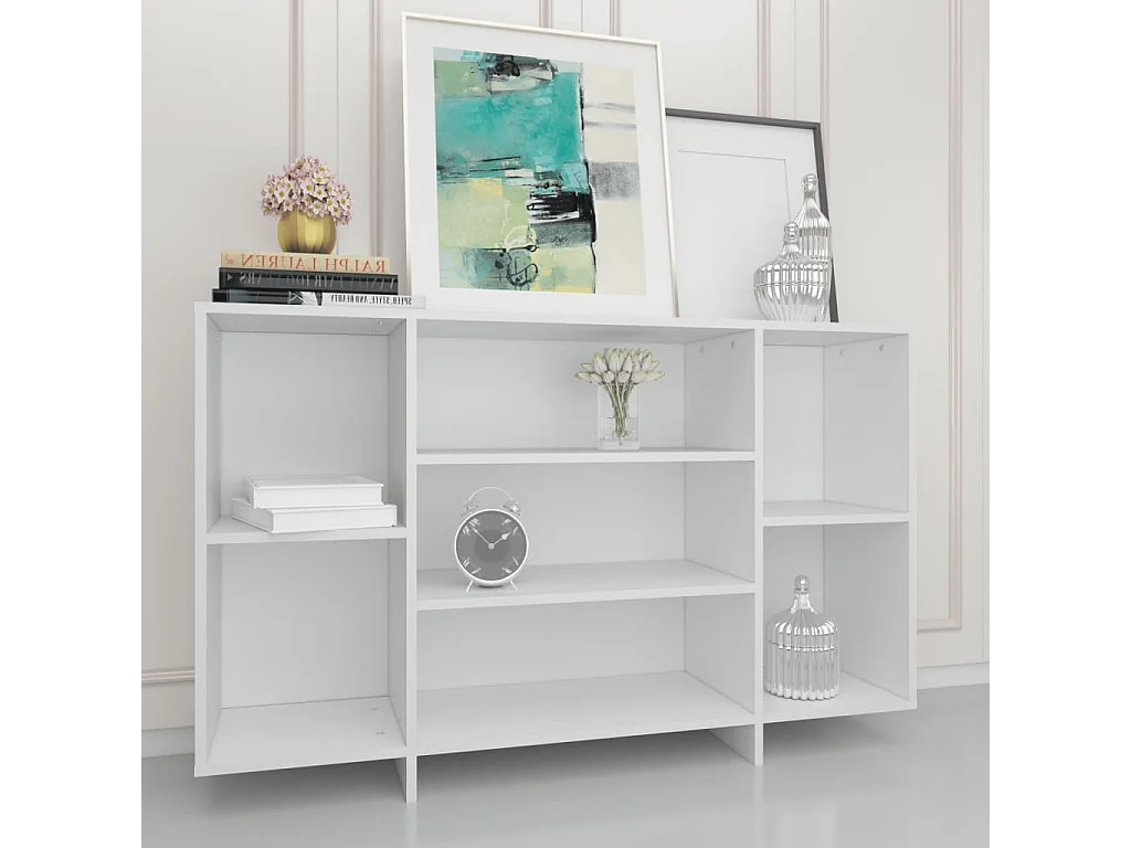 Sideboard Weiß 120x30x75 cm Holzwerkstoff