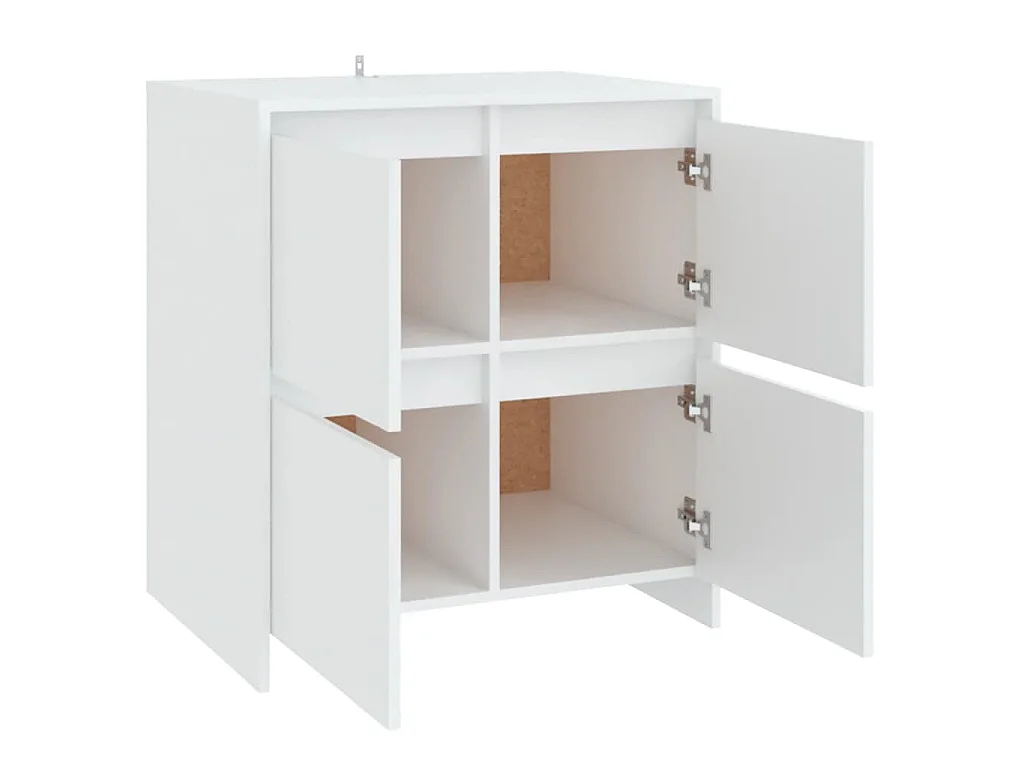 Dressoir 70x41x75 cm bewerkt hout wit