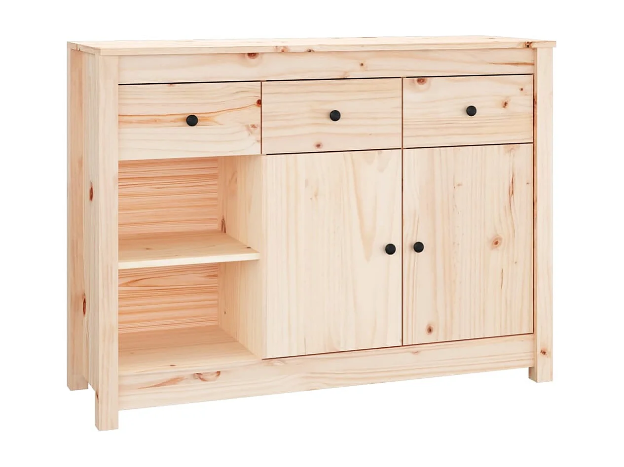 Dressoir 100x35x74 cm massief grenenhout