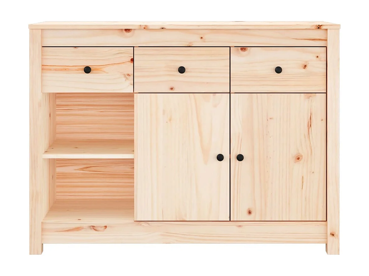 Dressoir 100x35x74 cm massief grenenhout