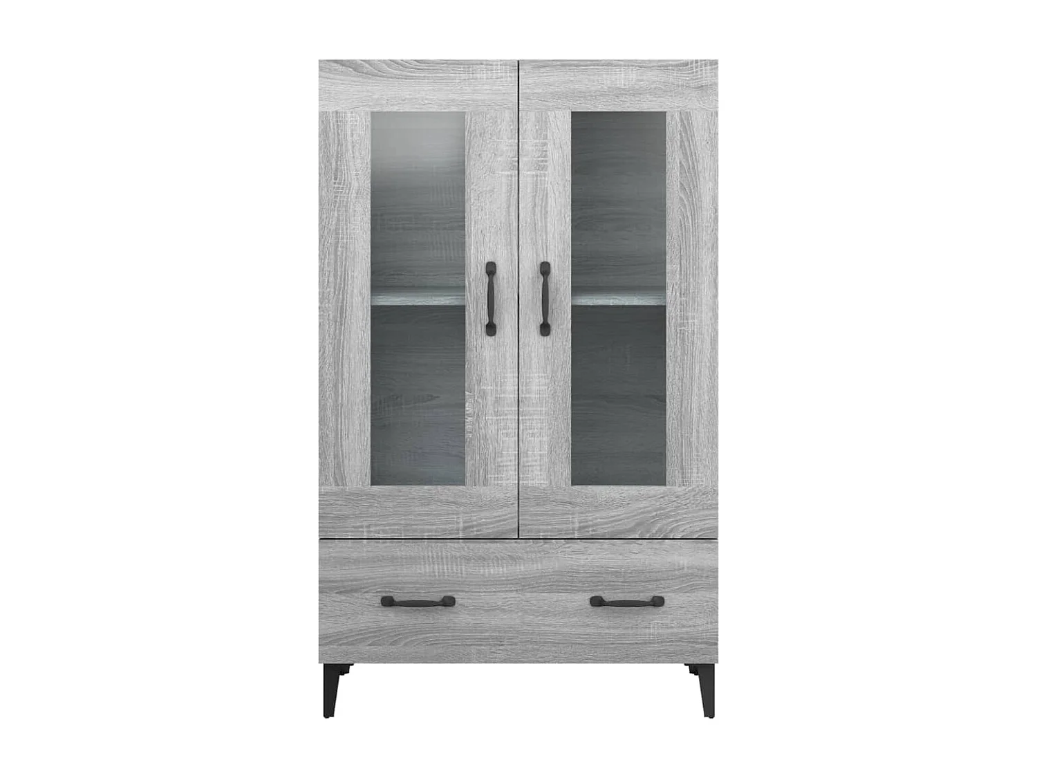 Highboard Grau Sonoma 70x31x115 cm Holzwerkstoff