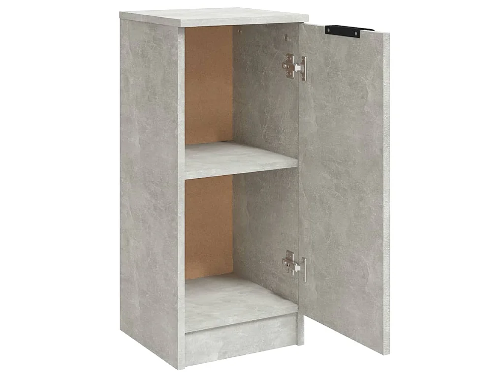 Buffet Gris béton 30x30x70 cm Bois d'ingénierie