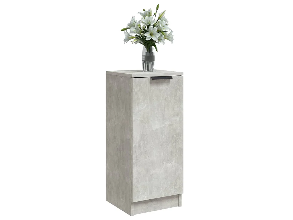 Buffet Gris béton 30x30x70 cm Bois d'ingénierie
