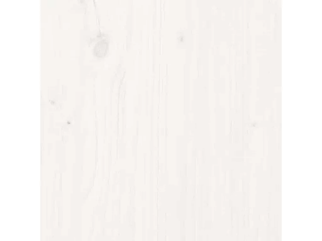 Credenza Bianca 110x34x75 cm in Legno Massello di Pino