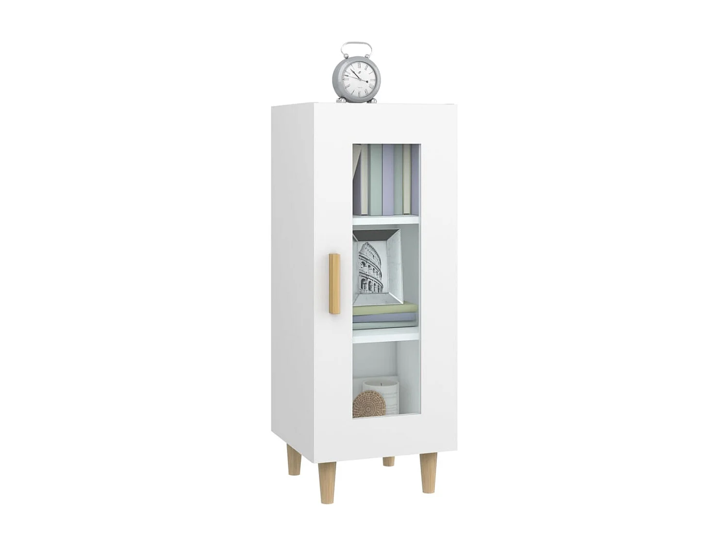 Buffet blanc 34,5x34x90 cm bois d'ingénierie