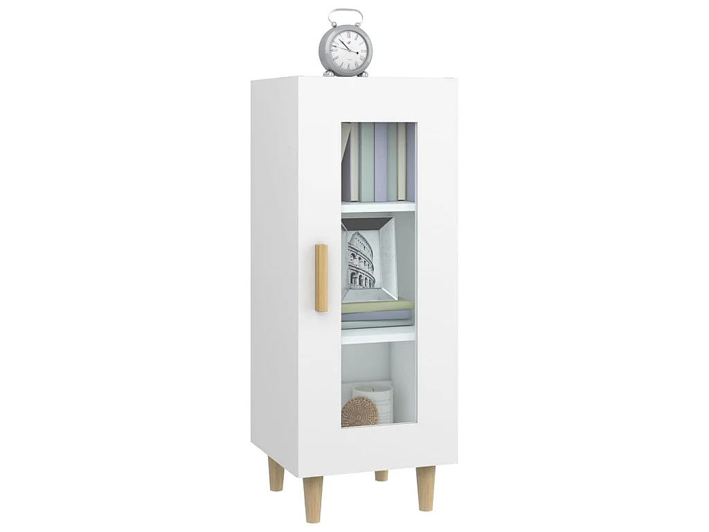 Buffet blanc 34,5x34x90 cm bois d'ingénierie