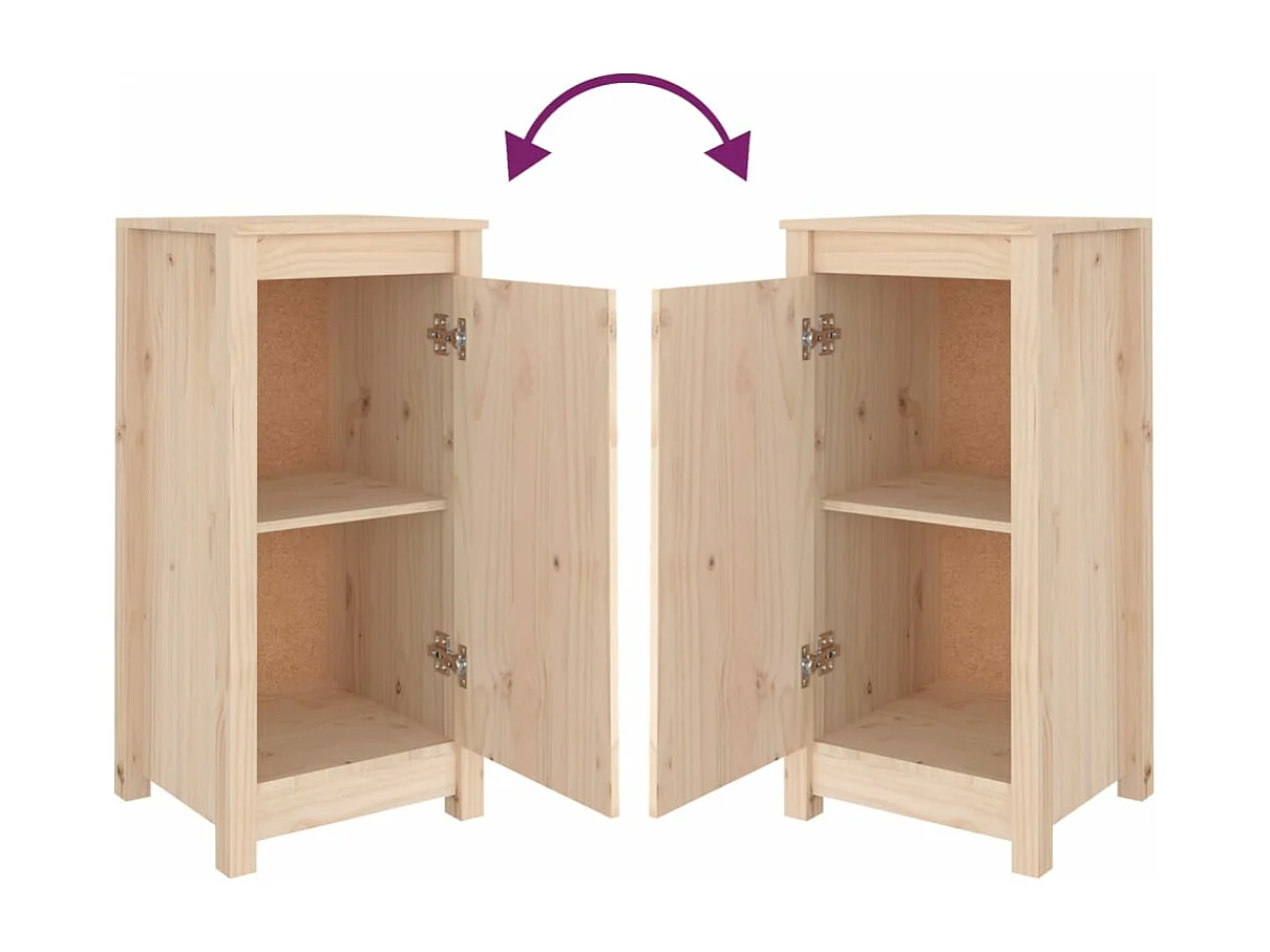 Buffet 39x35x80 cm Bois massif de pin