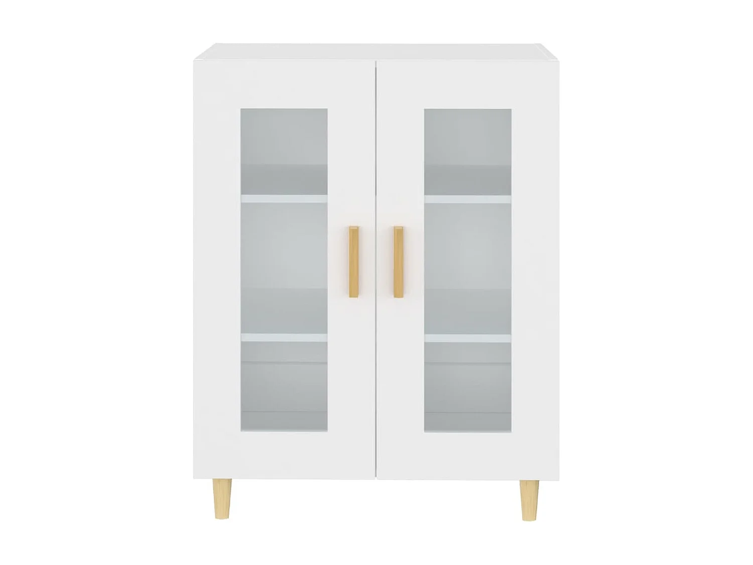 Credenza Bianca 69,5x34x90 cm in Legno Multistrato