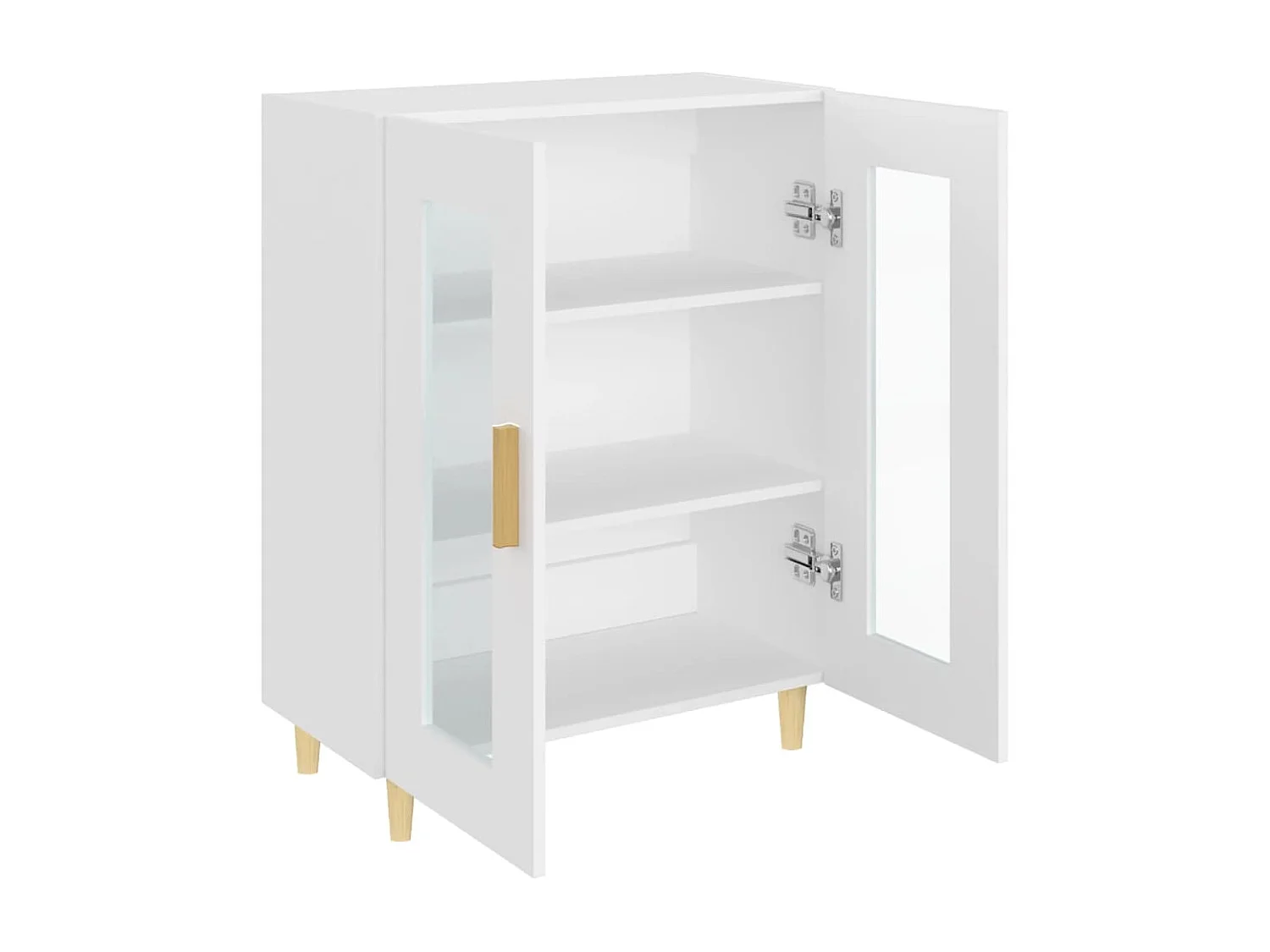 Credenza Bianca 69,5x34x90 cm in Legno Multistrato