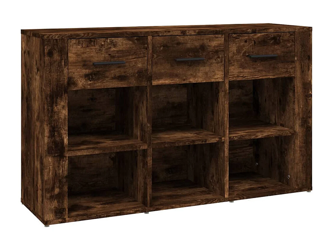 Buffet Chêne fumé 100x30x59,5 cm Bois d'ingénierie