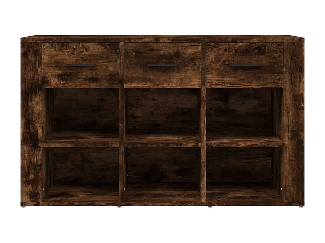 Buffet Chêne fumé 100x30x59,5 cm Bois d'ingénierie