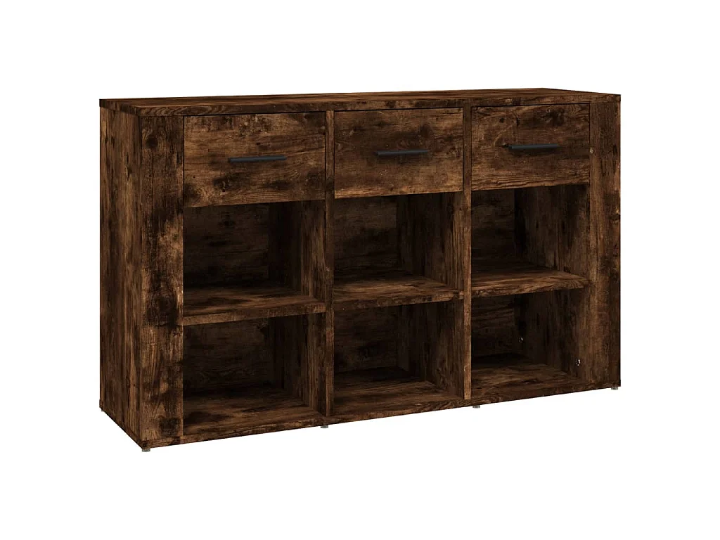 Buffet Chêne fumé 100x30x59,5 cm Bois d'ingénierie