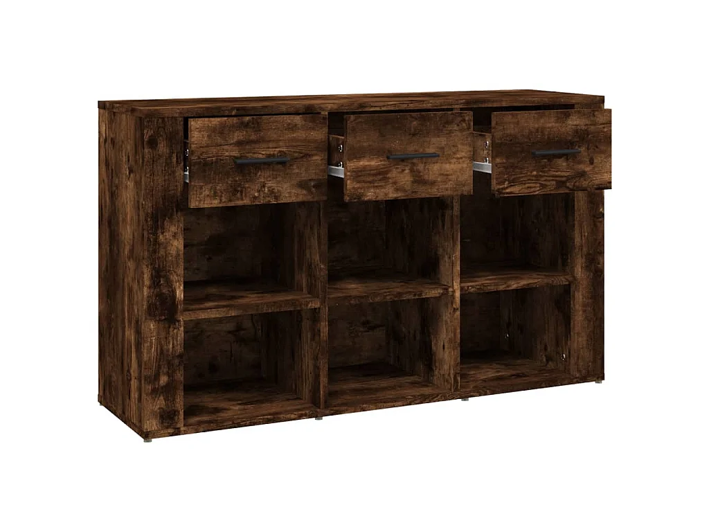 Buffet Chêne fumé 100x30x59,5 cm Bois d'ingénierie