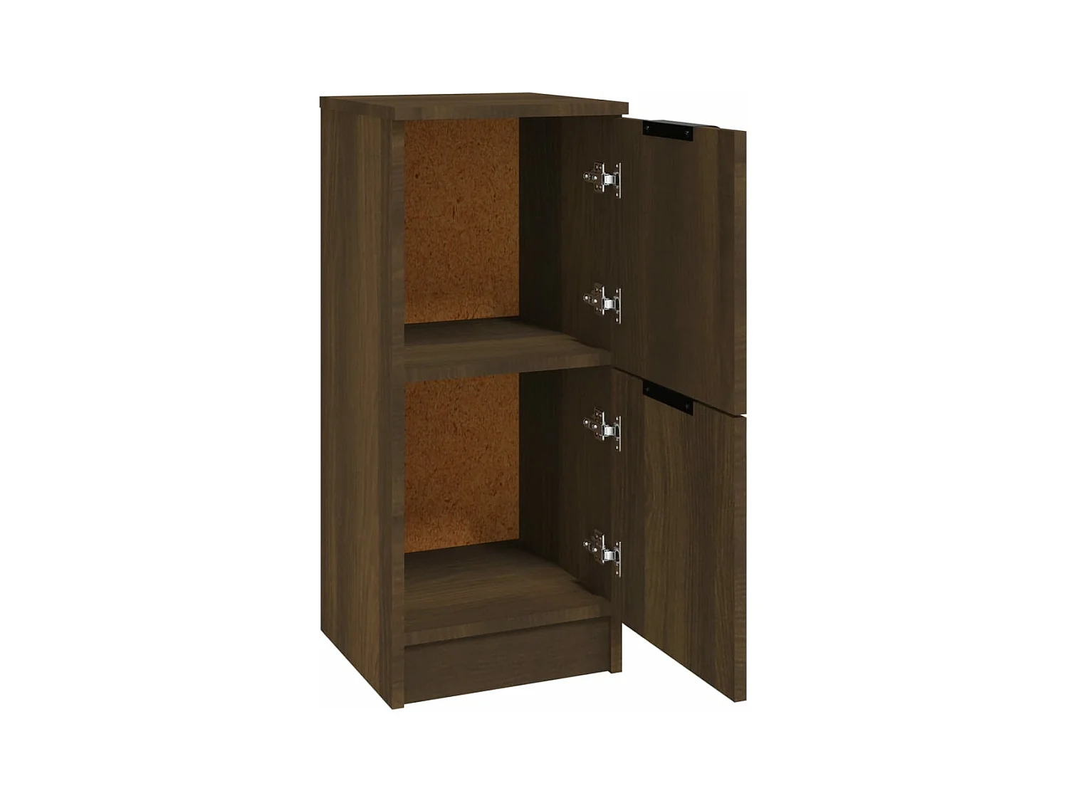 Buffets 2 pcs chêne marron 30x30x70 cm Bois d'ingénierie