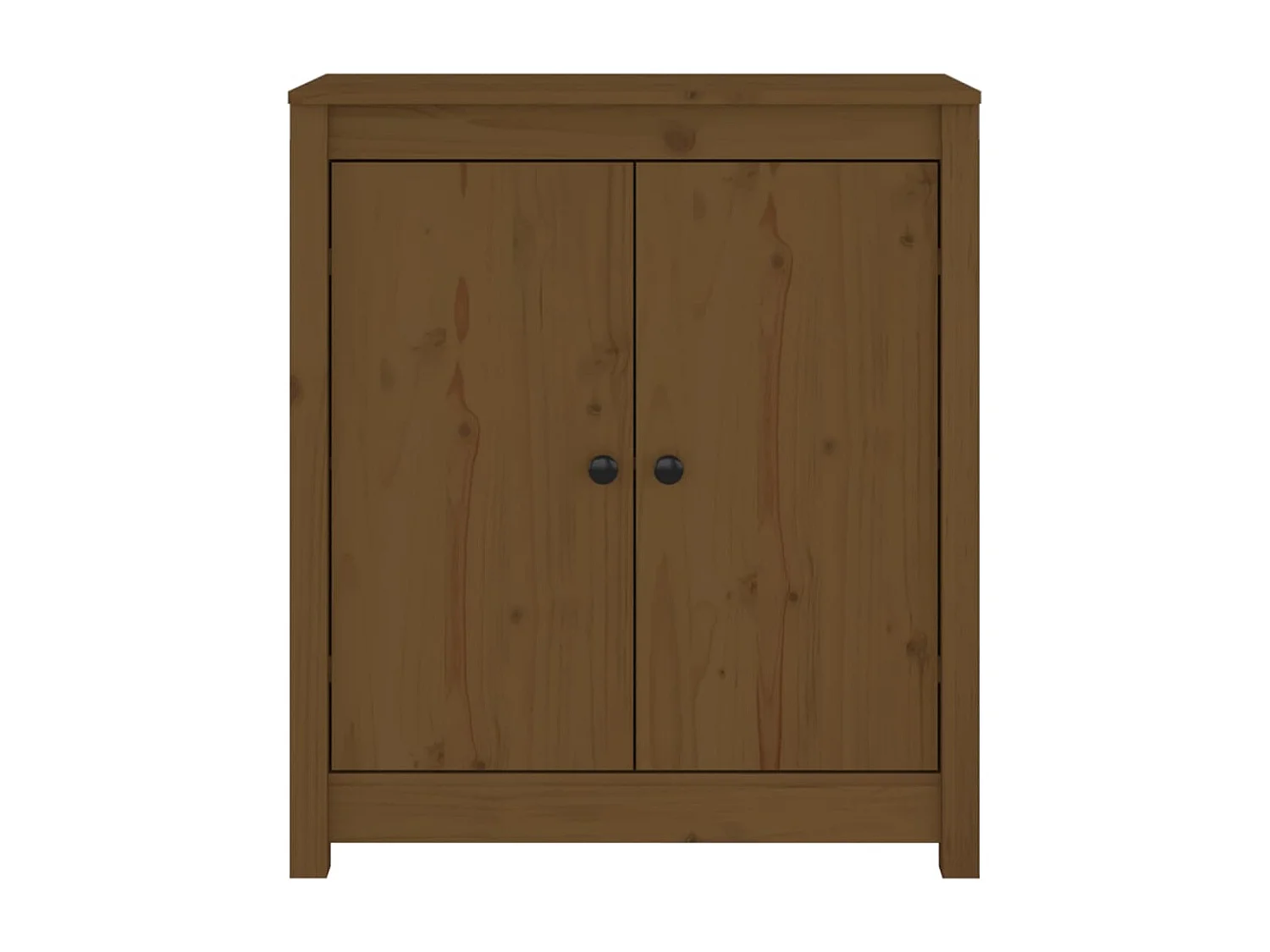 Buffet marron miel 70x35x80 cm bois massif de pin