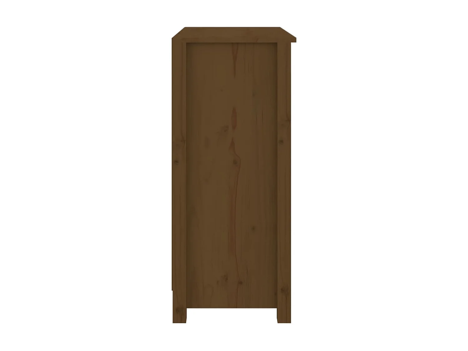 Buffet marron miel 70x35x80 cm bois massif de pin