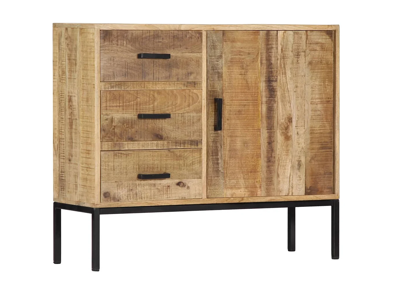 Credenza 88x30x71 cm Legno Massello di Mango