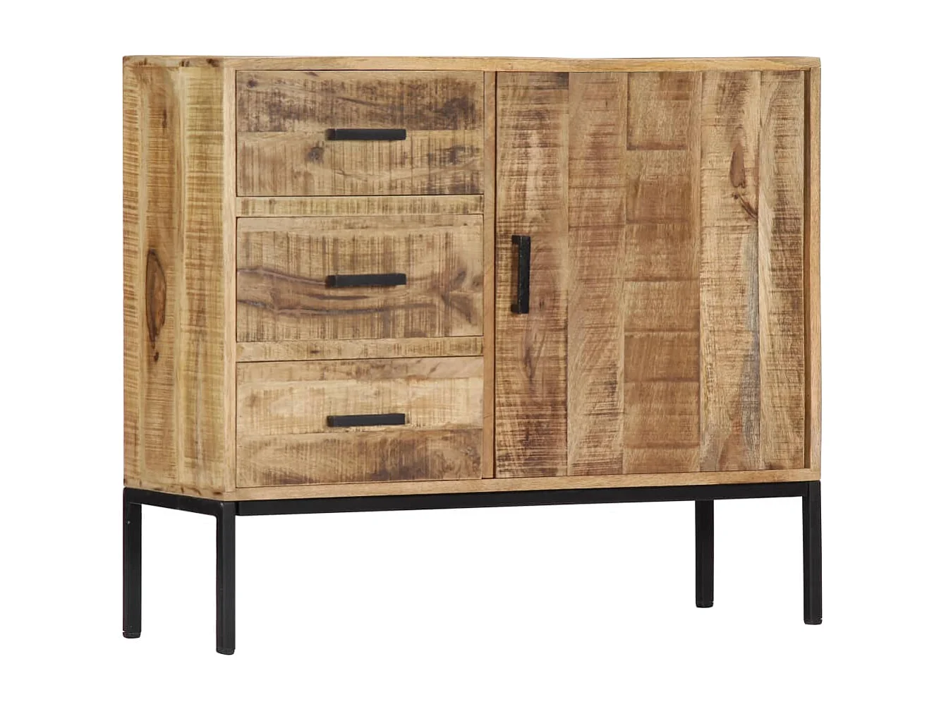 Credenza 88x30x71 cm Legno Massello di Mango
