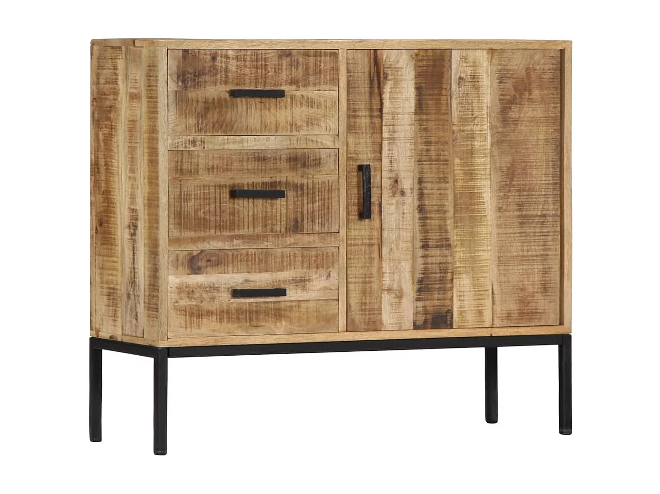 Credenza 88x30x71 cm Legno Massello di Mango