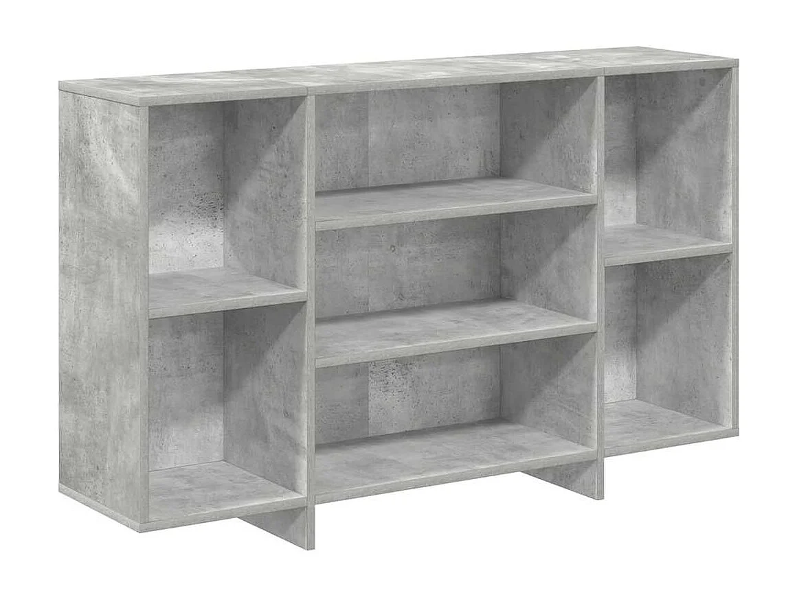 Dressoir 120x30x75 cm bewerkt hout betongrijs