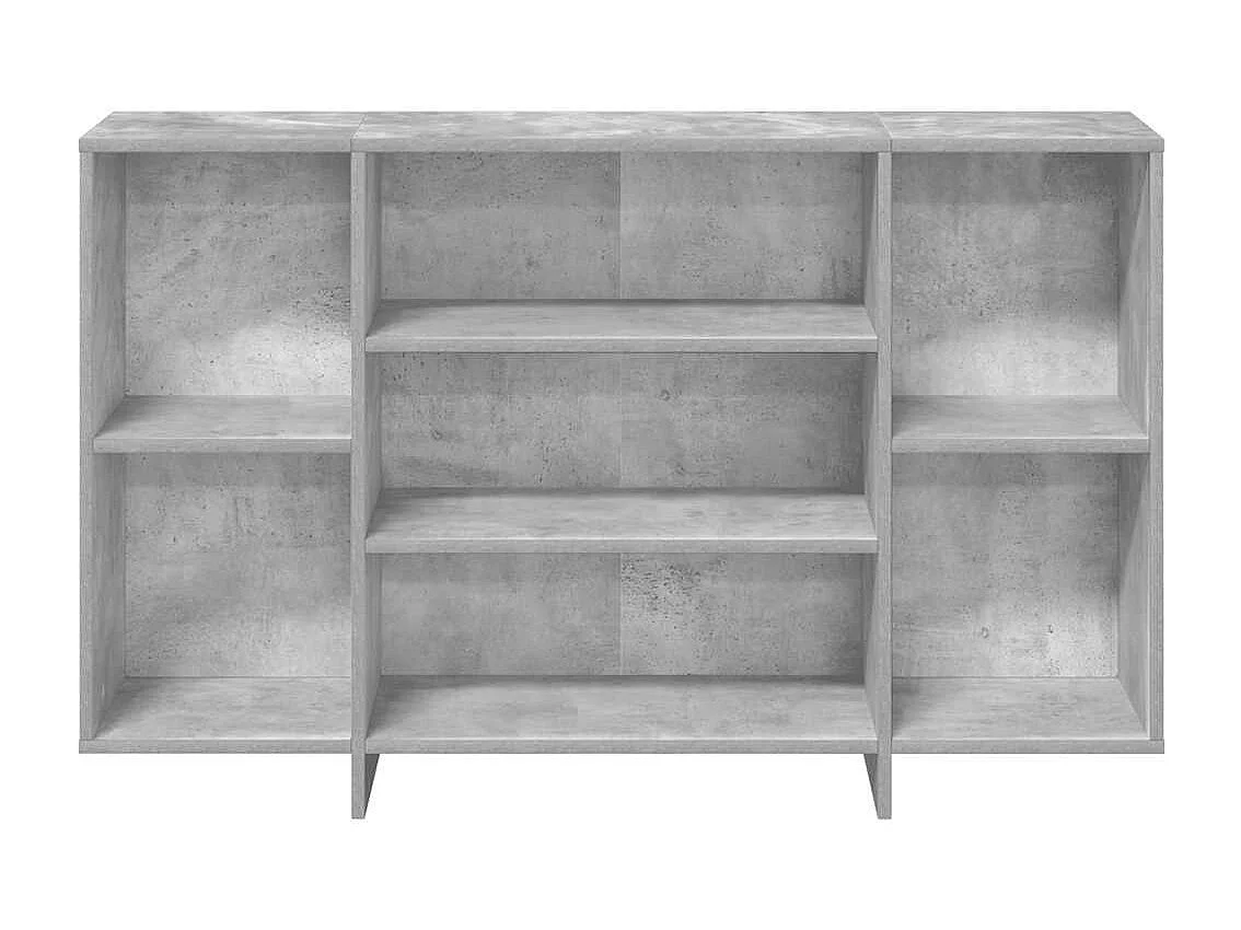 Dressoir 120x30x75 cm bewerkt hout betongrijs