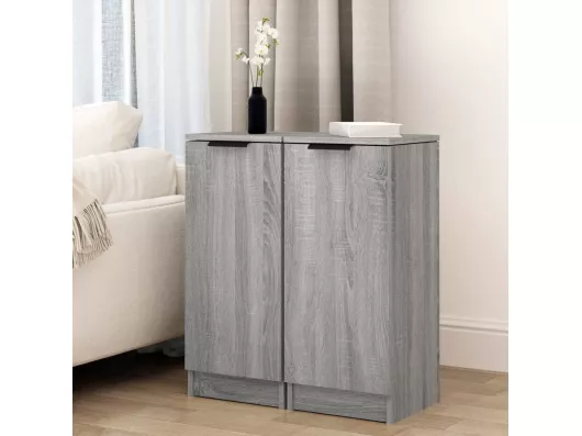 Kauf Unique Sideboards 2 Stk. Grau Sonoma 30x30x70 cm Holzwerkstoff