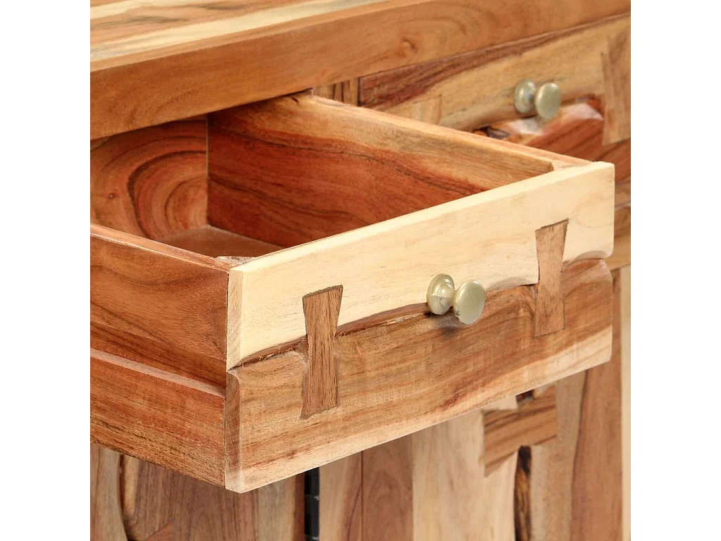 Buffet 120x35x75 cm Bois d'acacia solide