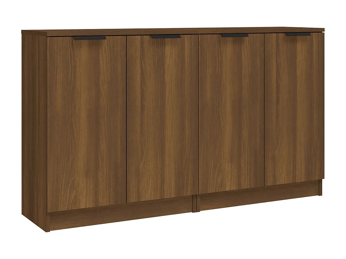 Buffets 2 pcs chêne marron 60x30x70 cm Bois d'ingénierie