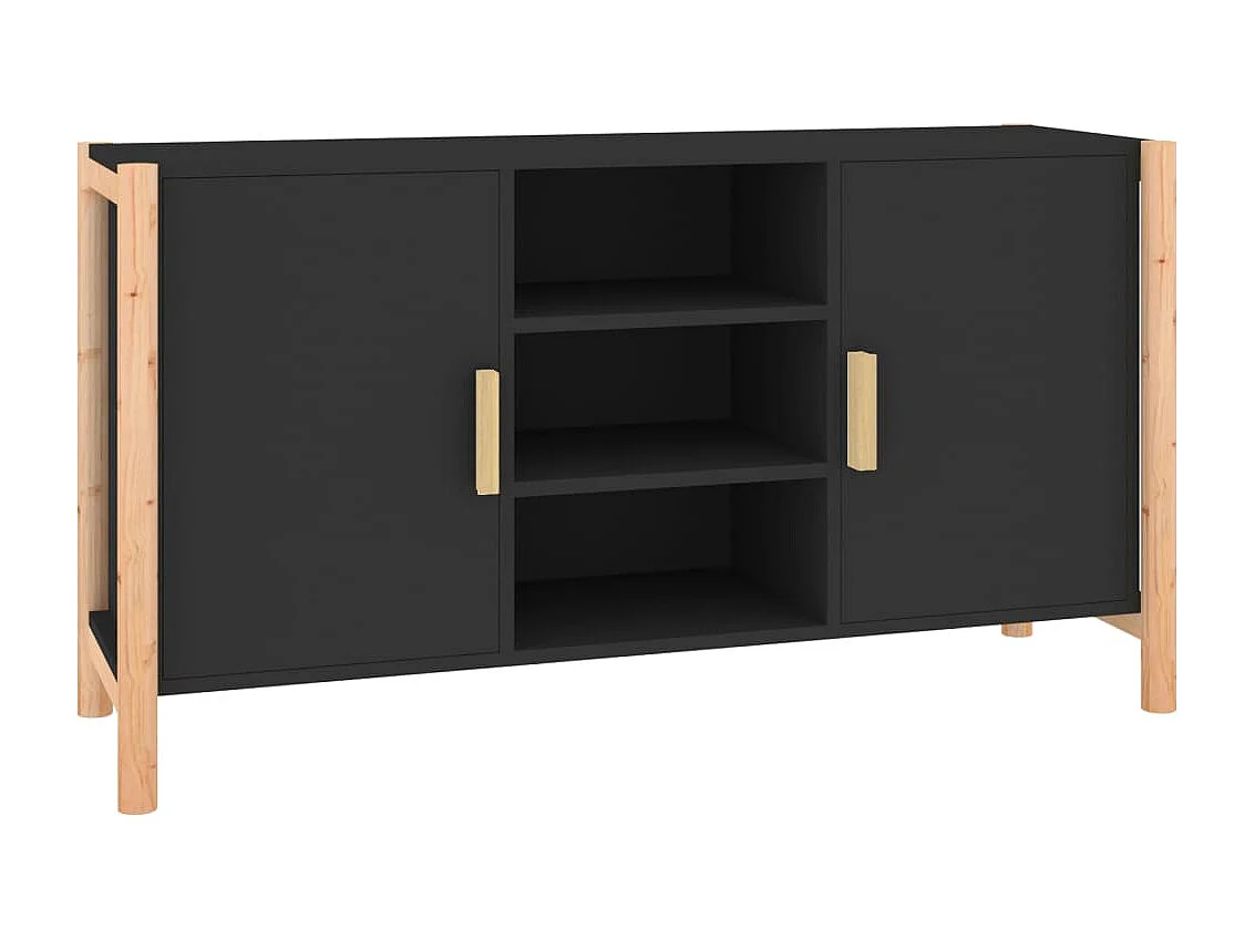 Sideboard Schwarz 107x38x60 cm Holzwerkstoff
