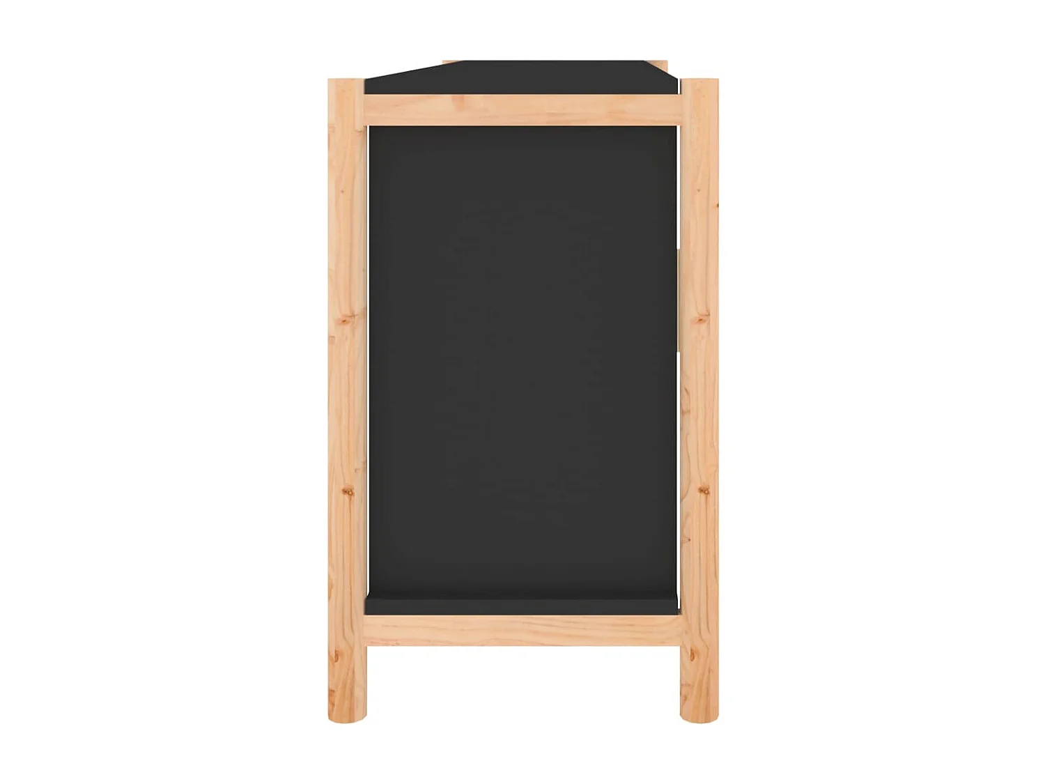Sideboard Schwarz 107x38x60 cm Holzwerkstoff