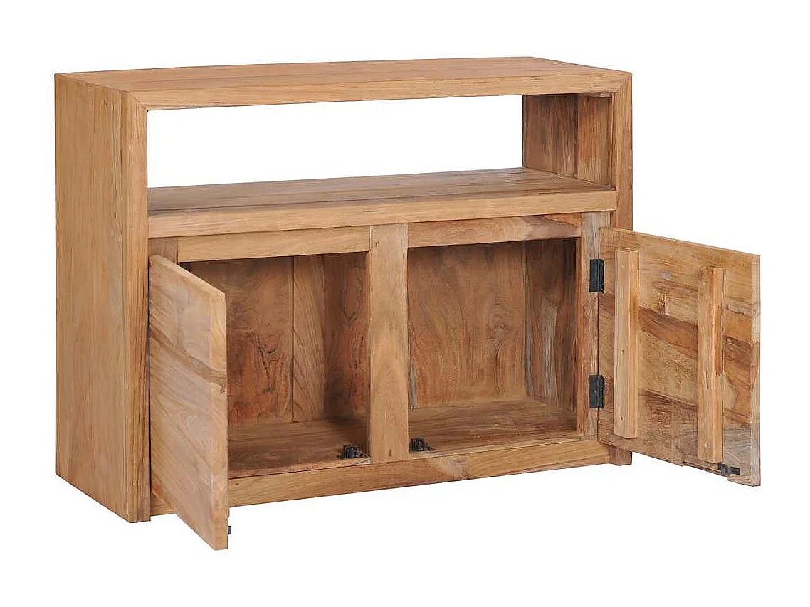 Sideboard 80x30x60 cm Massivholz Teak