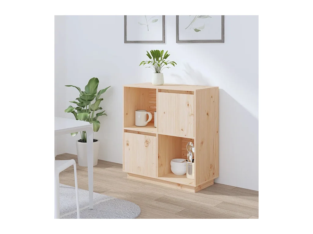 Sideboard 74x35x80 cm Massivholz Kiefer