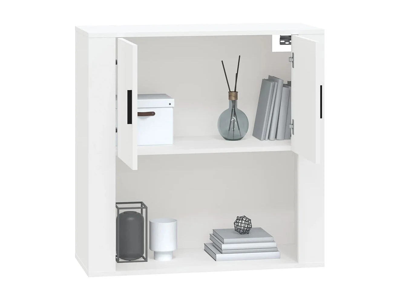 Mobile a Parete Bianco 80x33x80 cm in Legno Multistrato