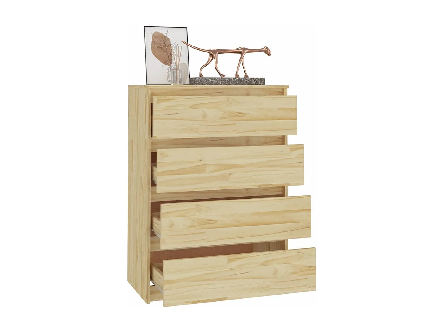 Armoire d'appoint 60x36x84 cm Bois de pin massif