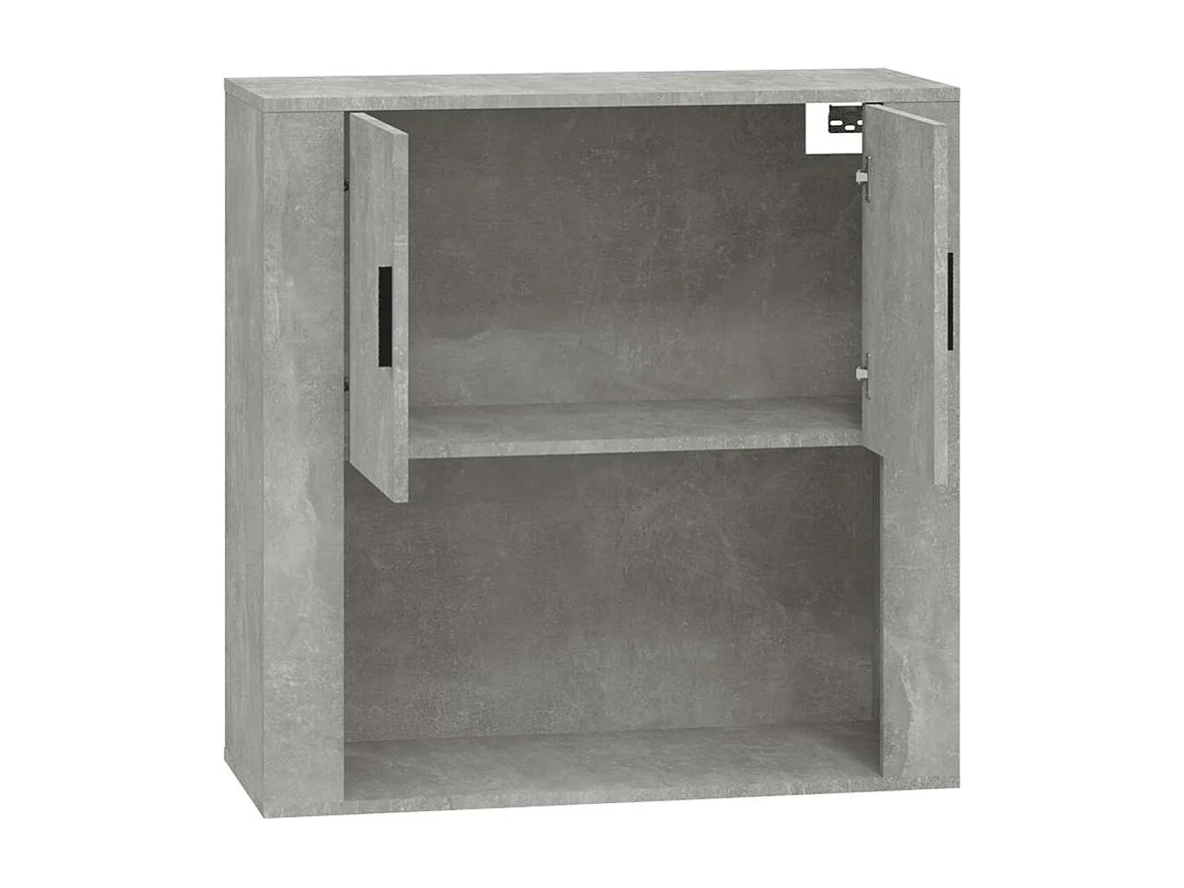 Wandschrank Betongrau 80x33x80 cm Holzwerkstoff