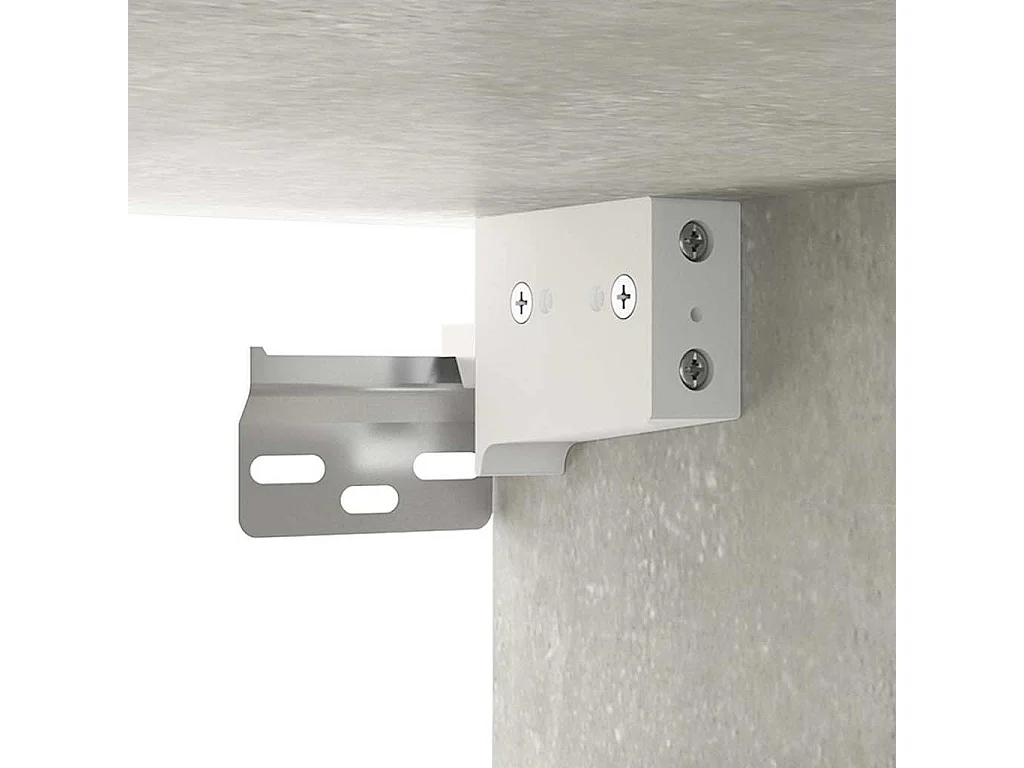 Wandschrank Betongrau 80x33x80 cm Holzwerkstoff