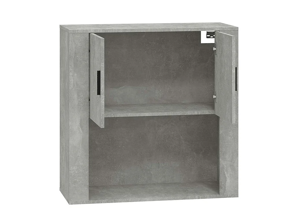 Wandkast 80x33x80 cm bewerkt hout betongrijs