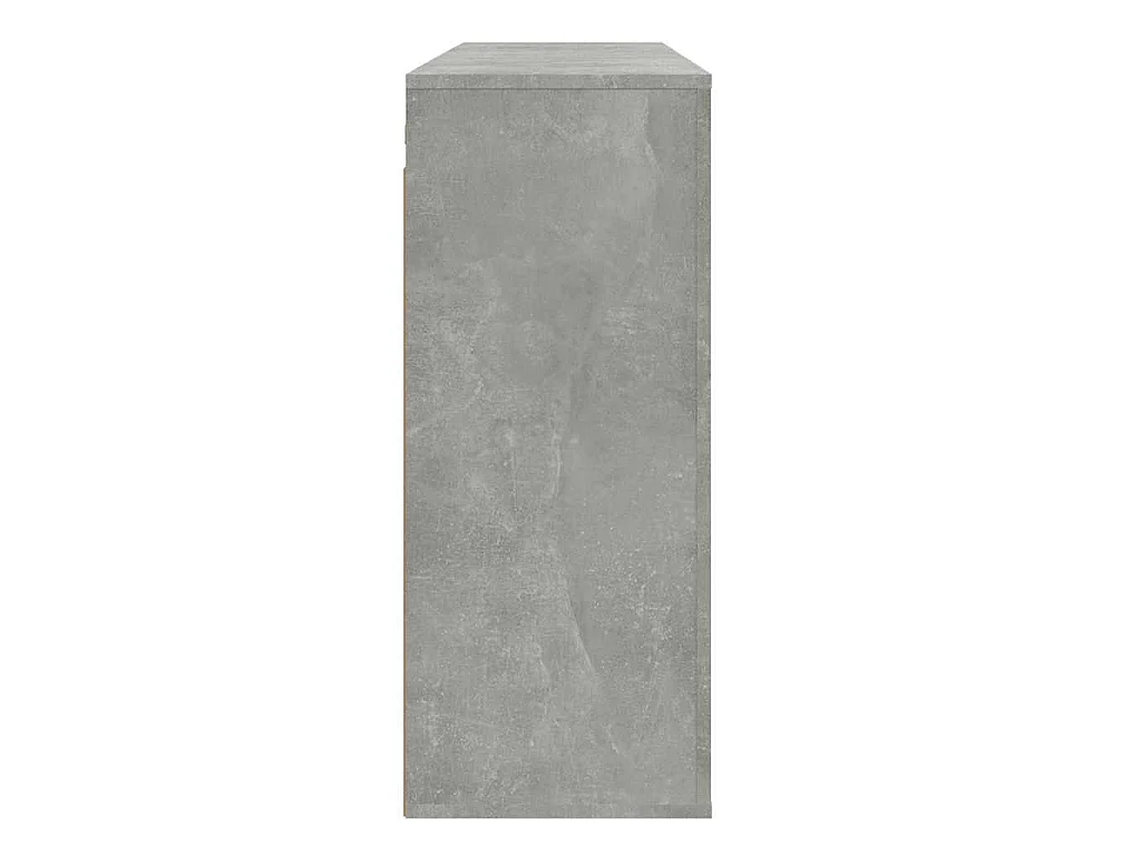 Wandkast 80x33x80 cm bewerkt hout betongrijs