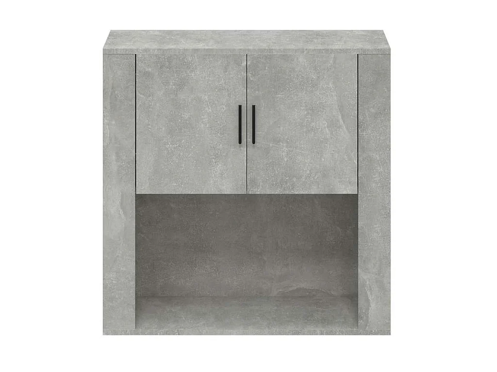 Wandkast 80x33x80 cm bewerkt hout betongrijs