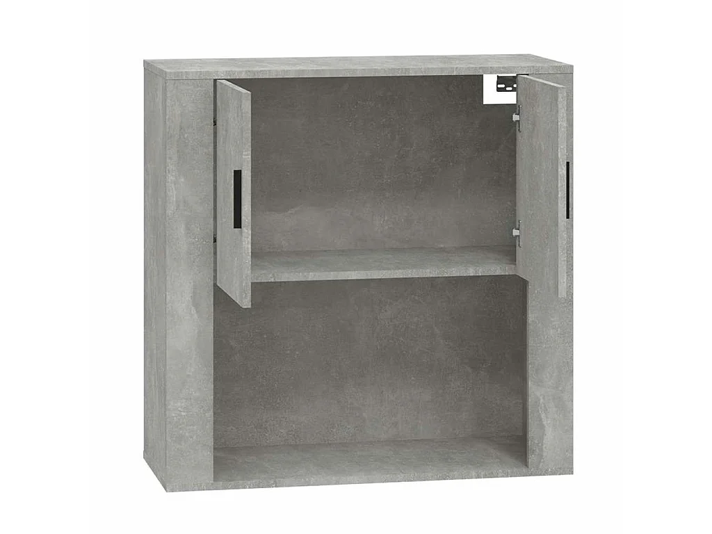 Wandkast 80x33x80 cm bewerkt hout betongrijs