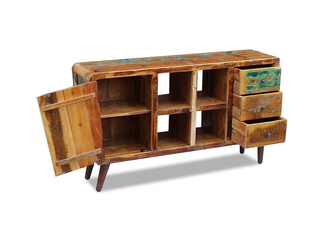 Dressoir 150x40x86 cm massief gerecycled hout