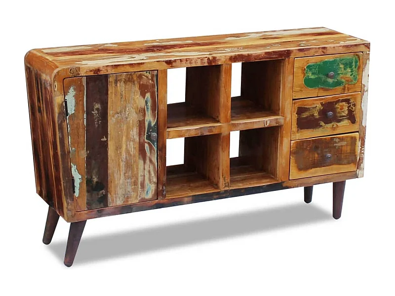 Credenza in Legno Massello di Recupero 150x40x86 cm