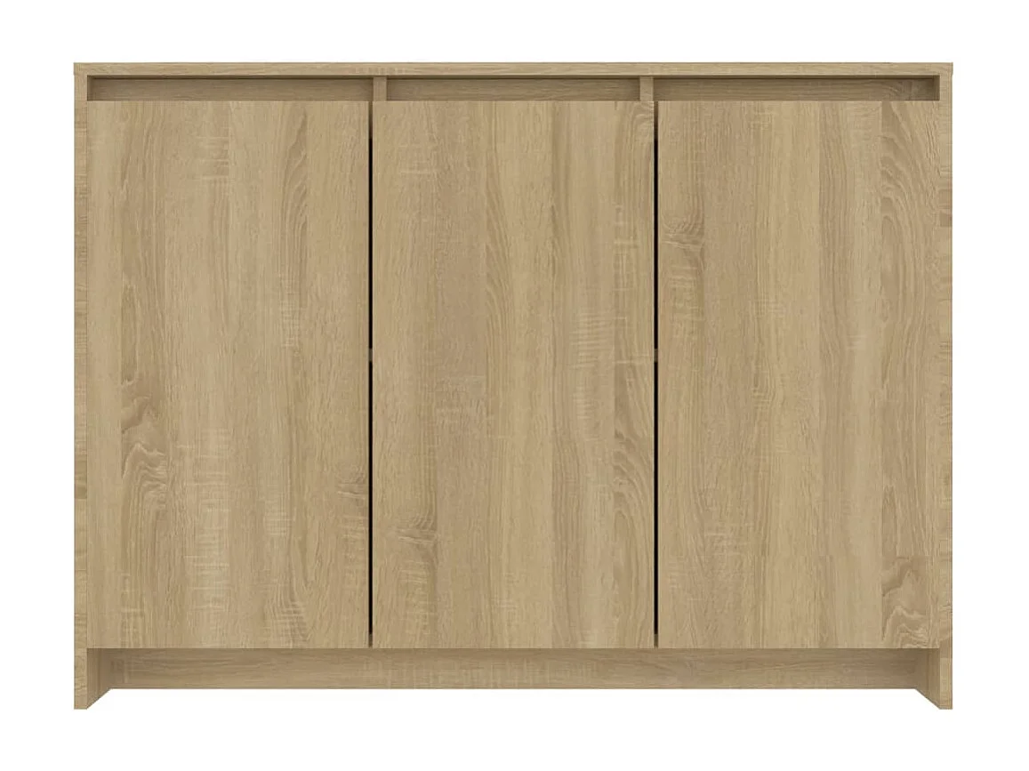 Aparador de madera contrachapada roble Sonoma 102x33x75 cm