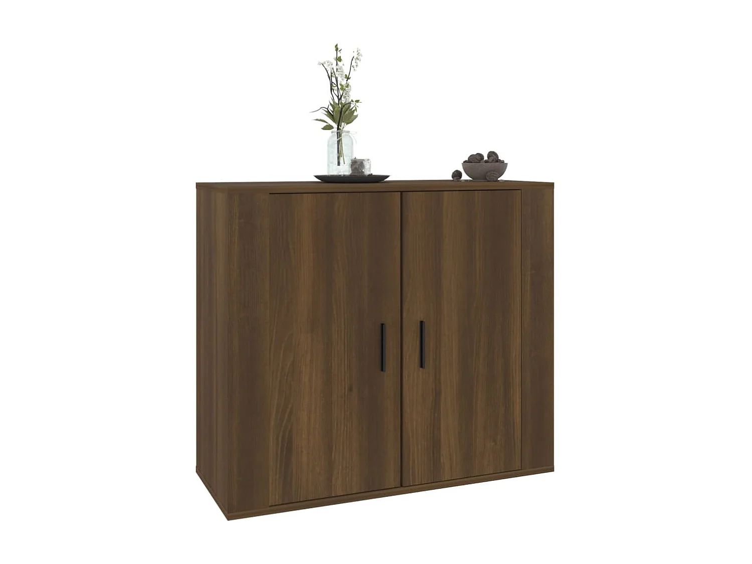 Aparador 80x33x70 cm madeira processada carvalho castanho