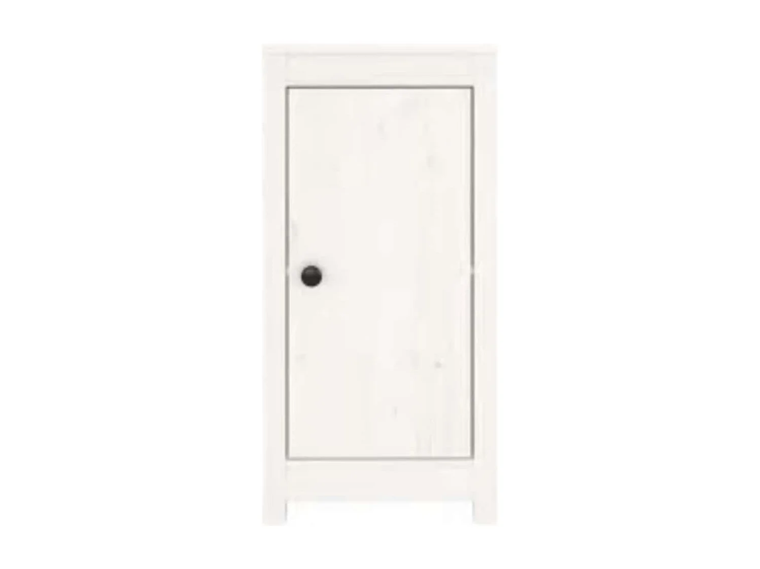 Sideboards 2 Stk. Weiß 39x35x80 cm Massivholz Kiefer